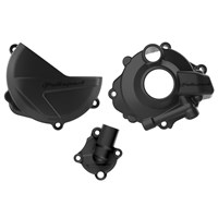 CLUTCH & IGNITION COVER PROTECTOR HONDA CRF250R 18-23 BLACK